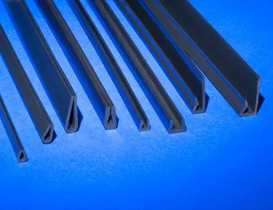 Black Nyla-Glide GR nylon channels in a range of sizes